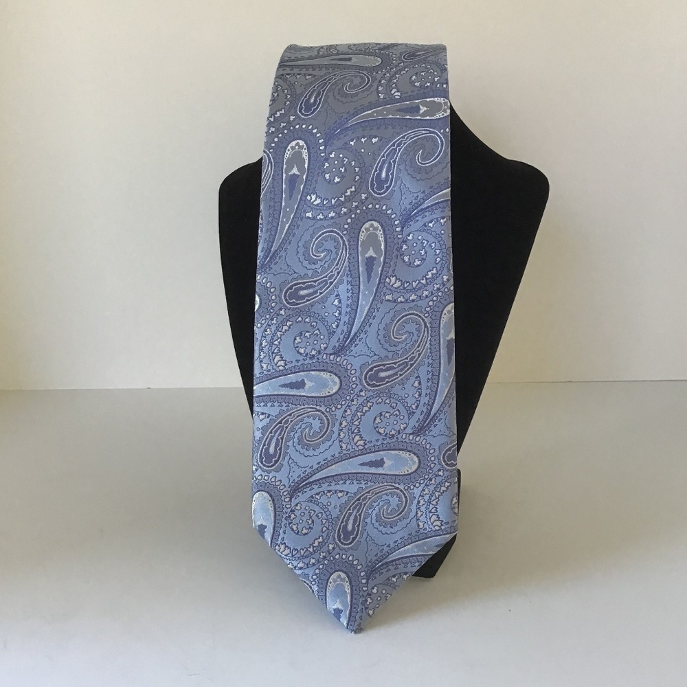 croft & barrow blue paisley tie